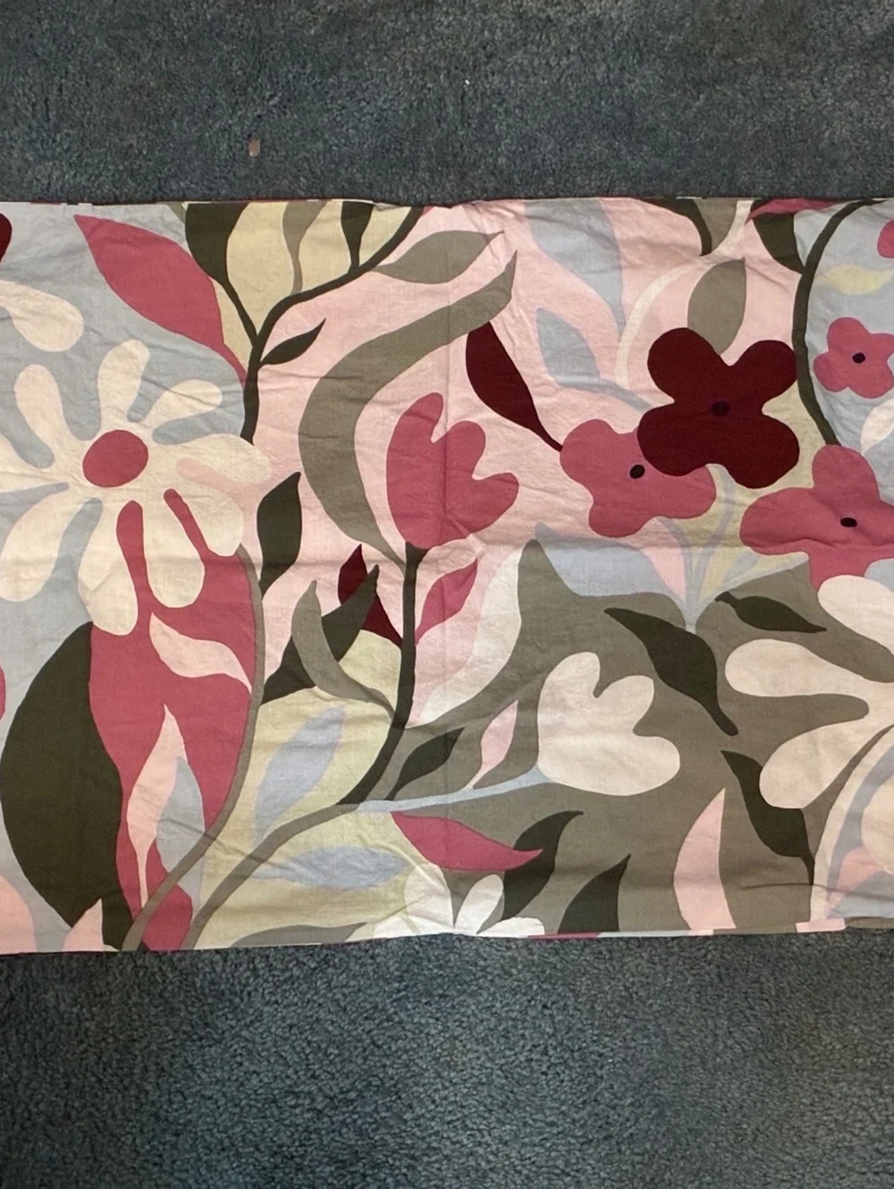 IKEA KORSKOVALL Floral Duvet Cover and 2pillowcases